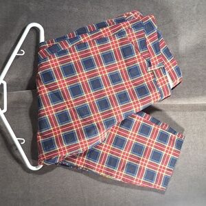 Old Navy Pixie High Rise Tartan Plaid Secret Slim Pocket Stretch Jeans VG 20